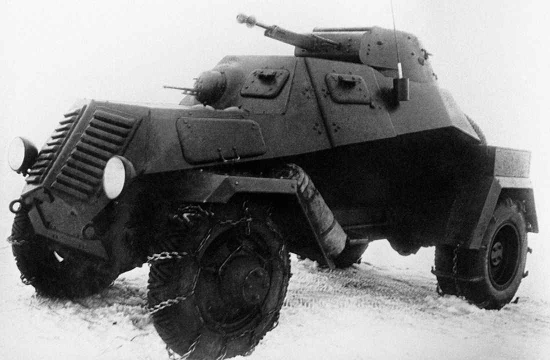 Soviet LB-62 light armored car with DShK heavy machine gun