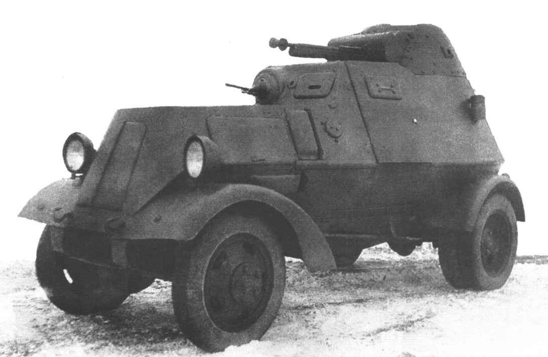 Soviet LB-NATI experimental 4x4 armored car from 1939