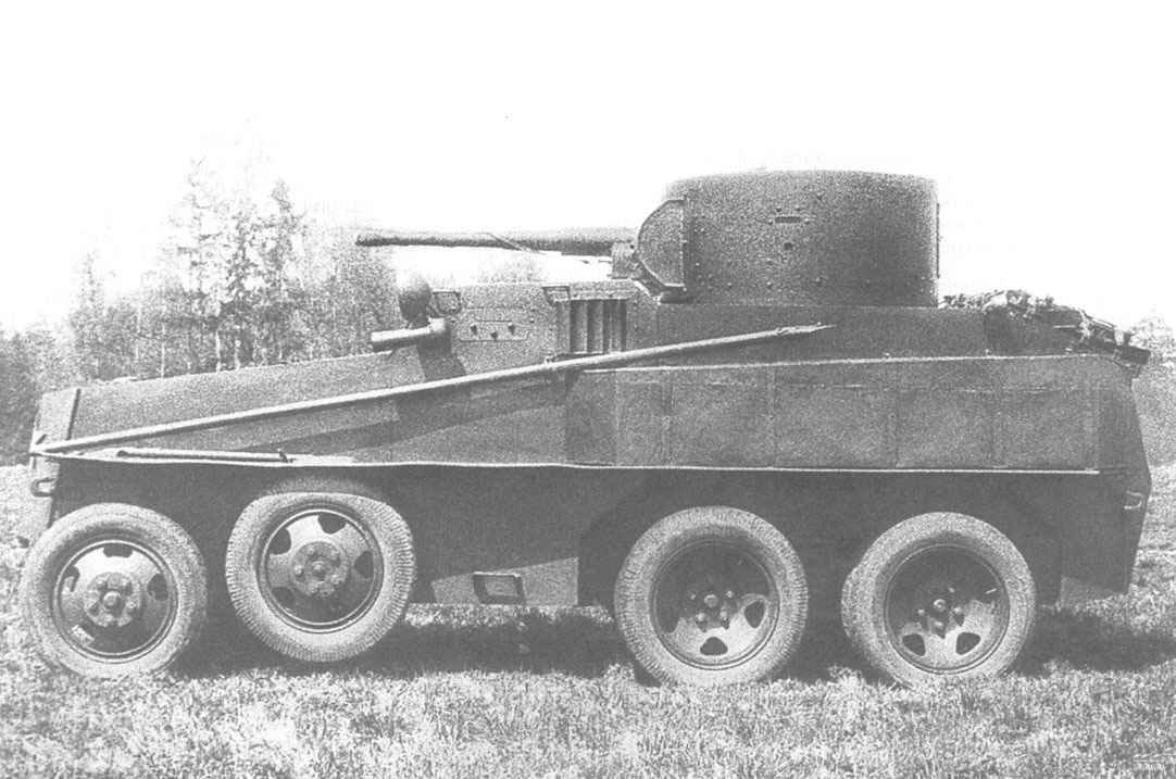 Soviet PB-4 amphibious armored car with 45 mm gun