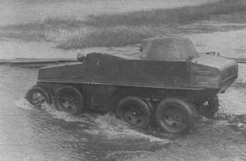 Soviet PB-7 amphibious armored car developed in 1936