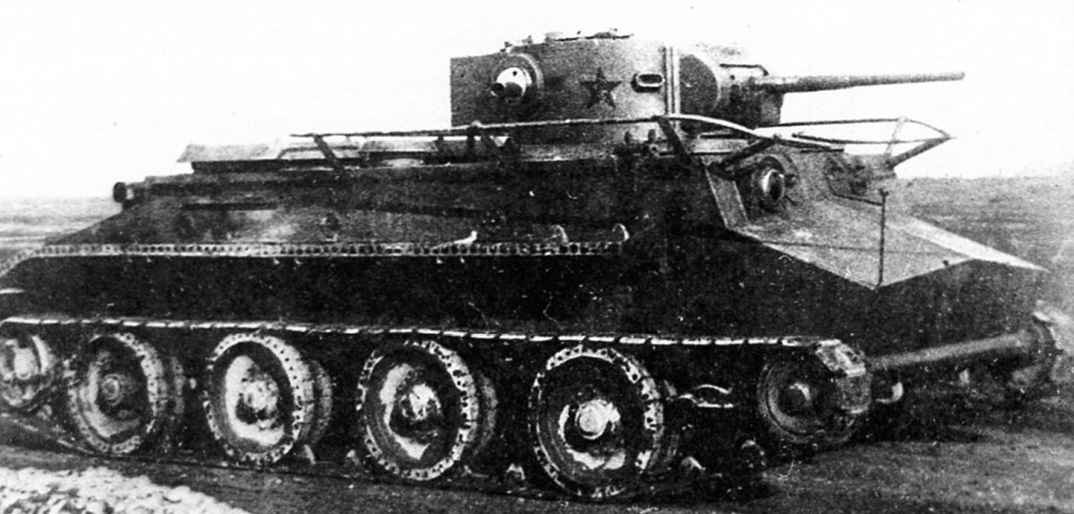 Soviet PT-1 experimental amphibious medium tank from 1932