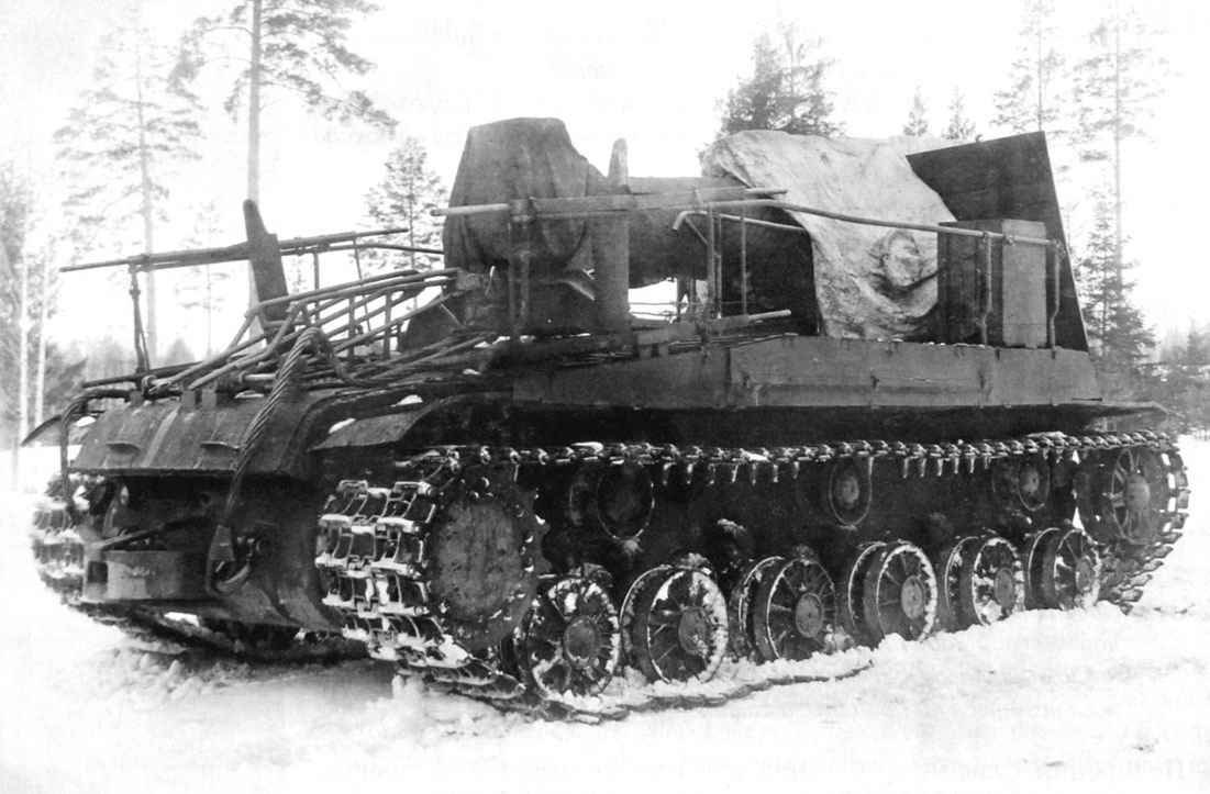Soviet S-51 heavy self-propelled artillery gun with 203 mm B-4 howitzer