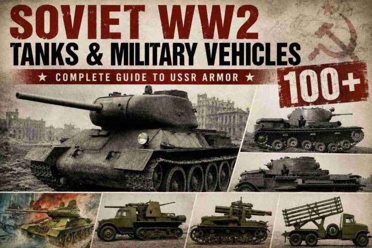 Soviet WW2 tanks and military vehicles – 100+ USSR tanks, armored cars and military vehicles complete guide