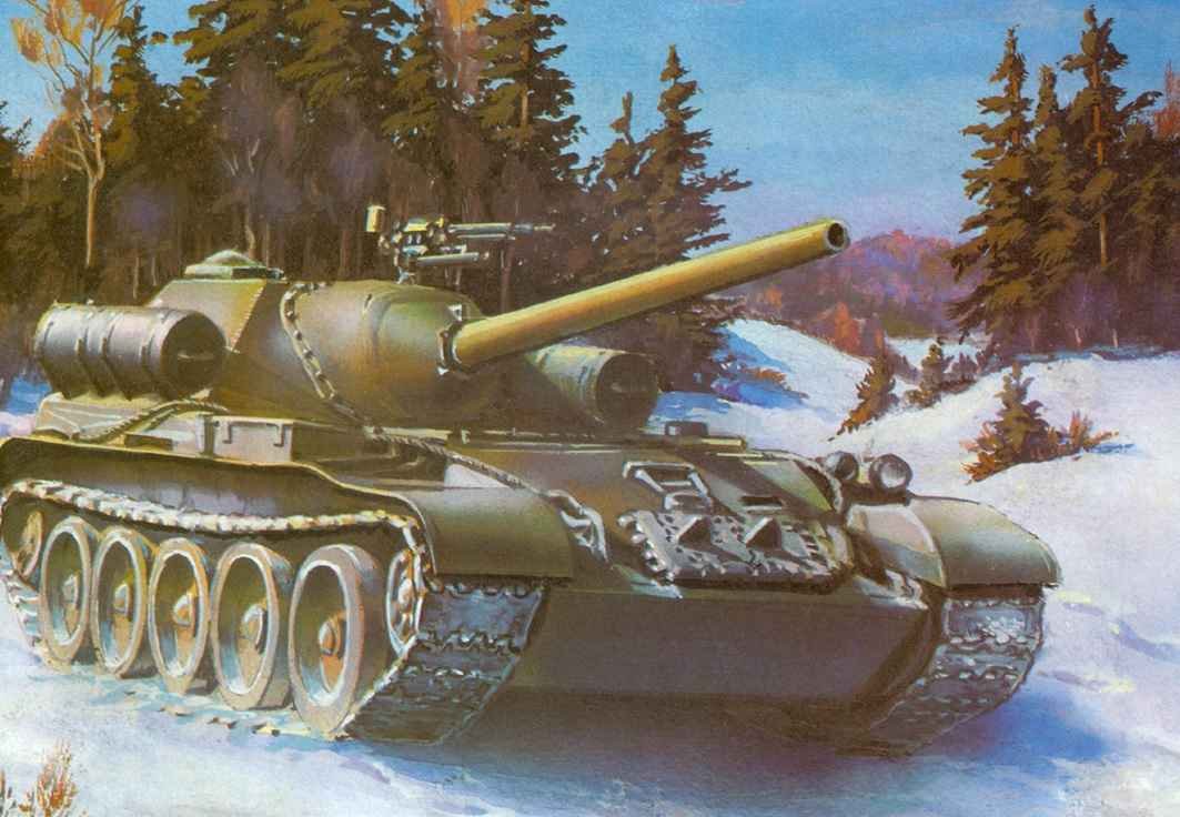 Soviet SU-101 experimental self-propelled artillery gun