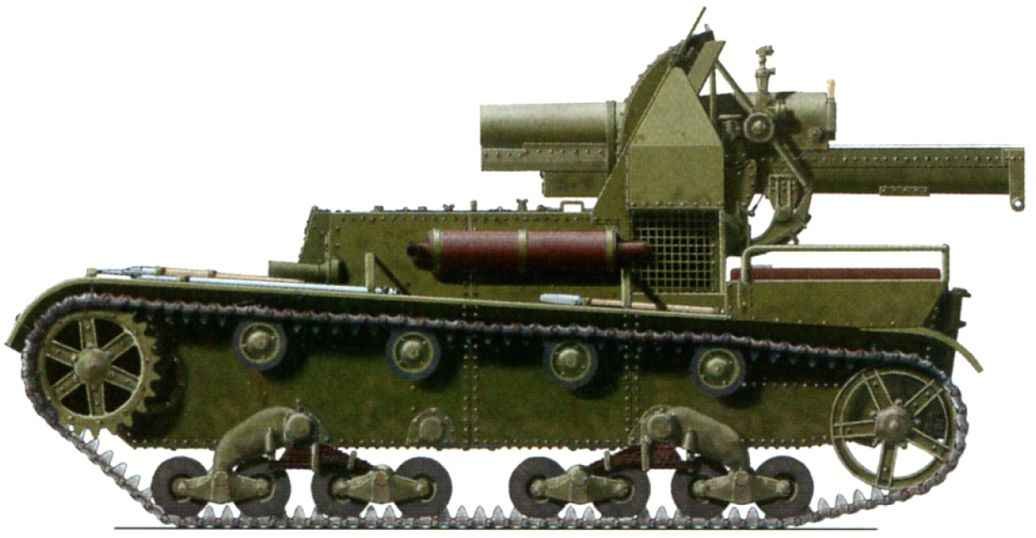 Soviet SU-5 self-propelled artillery gun