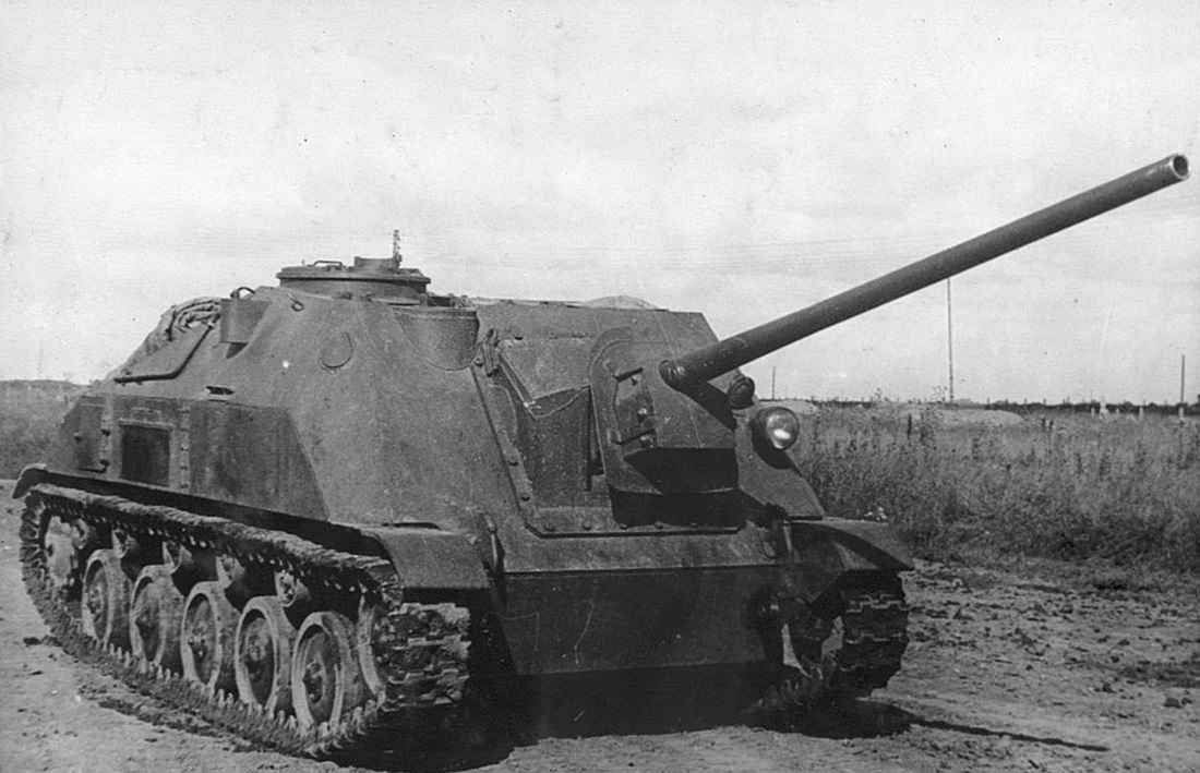 Soviet SU-76D SU-57B experimental self-propelled artillery gun