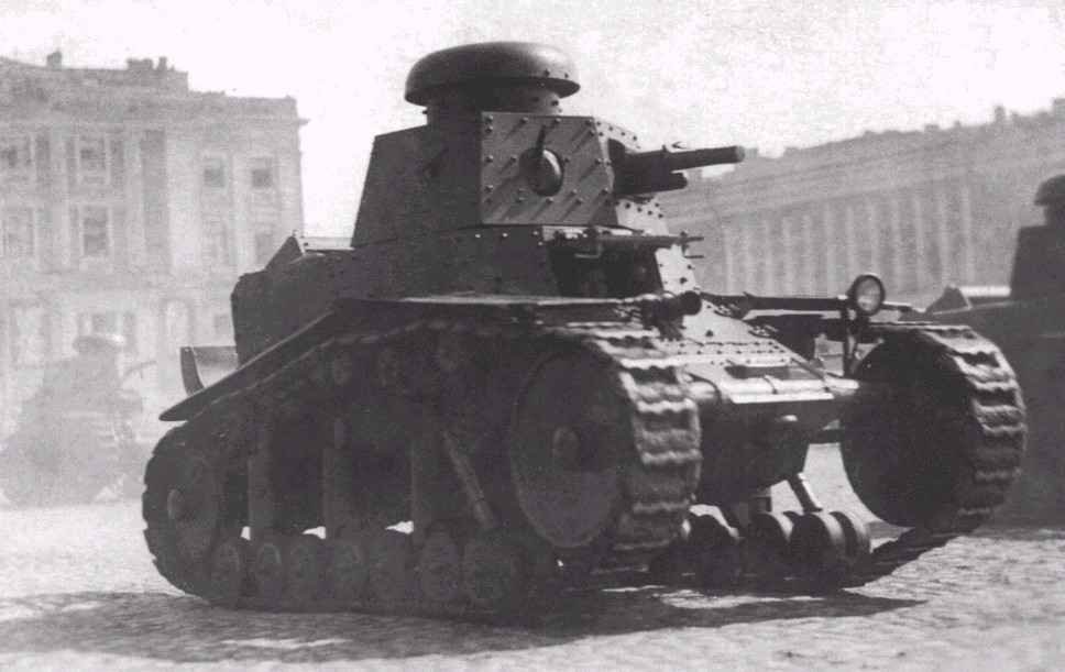Soviet T-18 MS-1 light infantry support tank with 37 mm gun