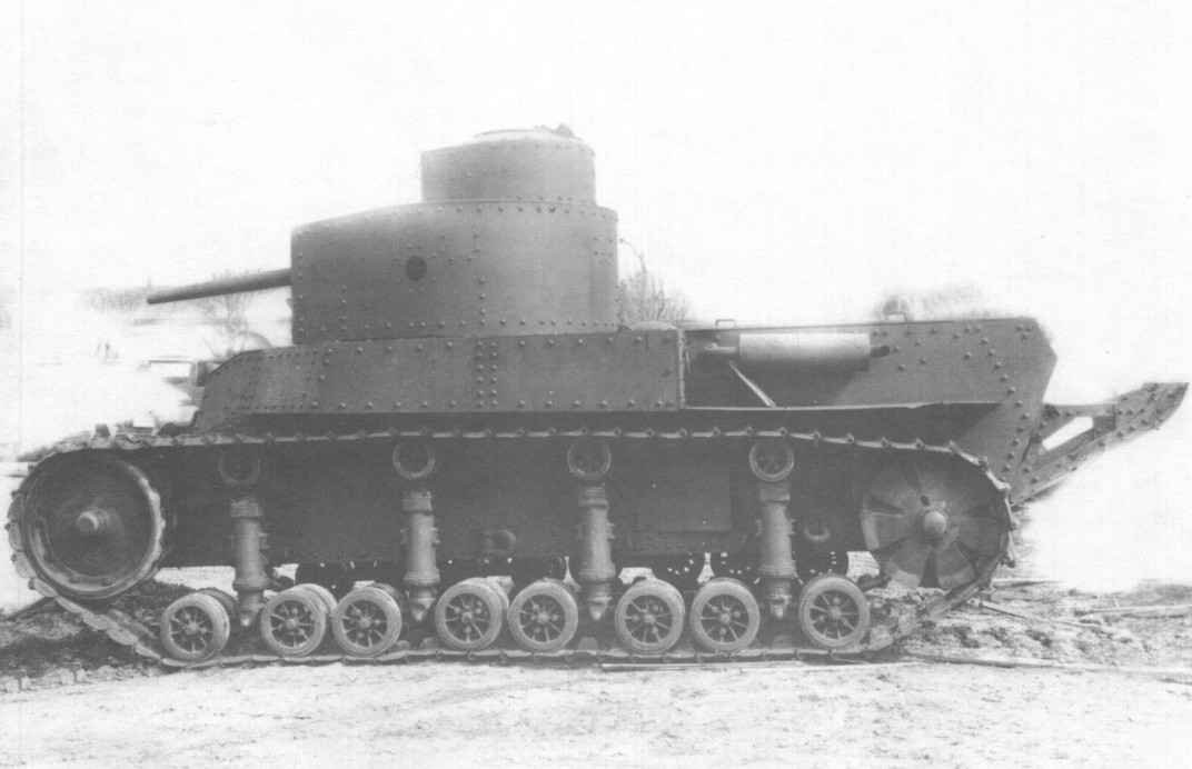 Soviet T-24 medium tank with 45 mm gun