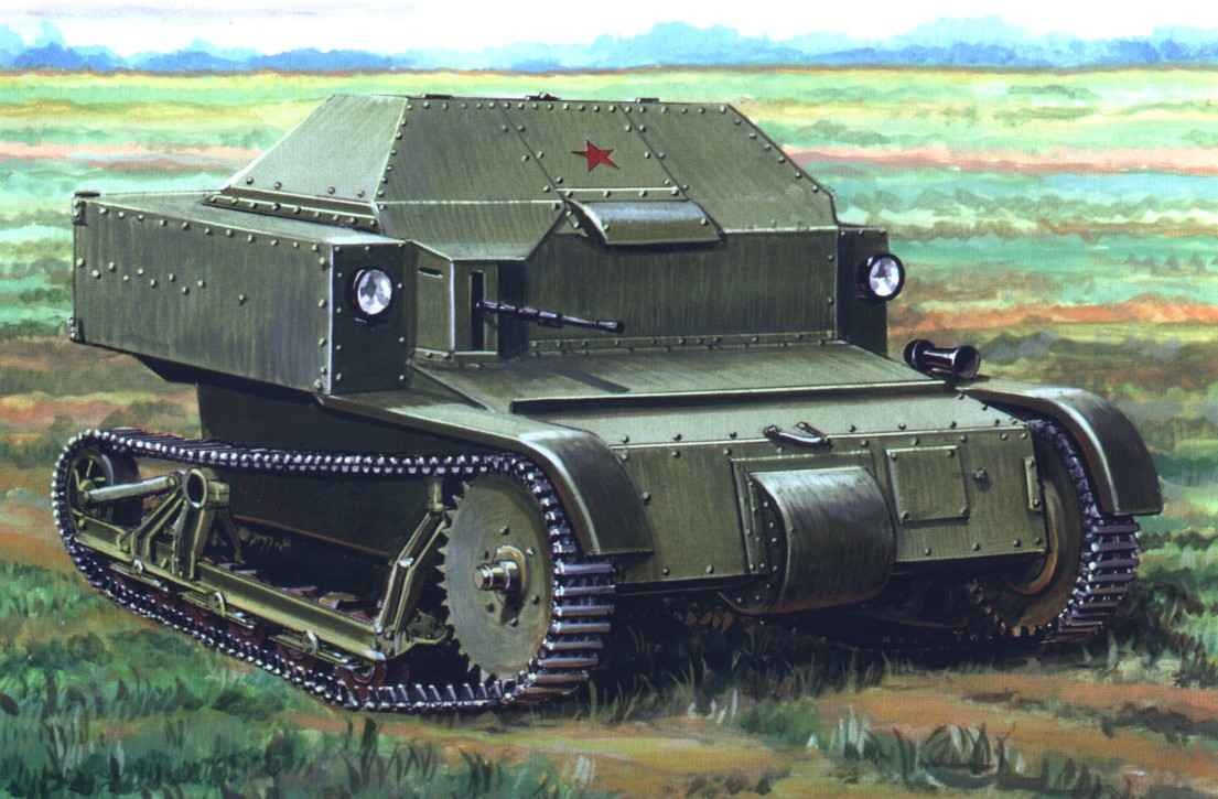 Soviet T-27 tankette based on the British Carden-Loyd Mk VI