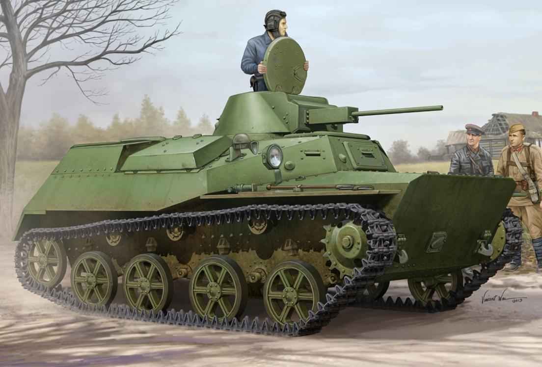 Soviet T-30 light tank developed from the T-40