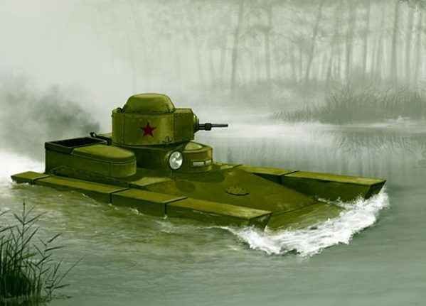 Soviet T-33 experimental light amphibious tank