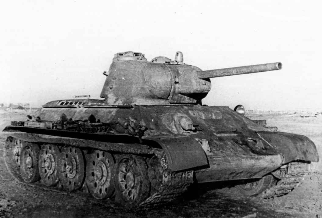 T-34-76 Model 1942 Red Army medium tank during World War II