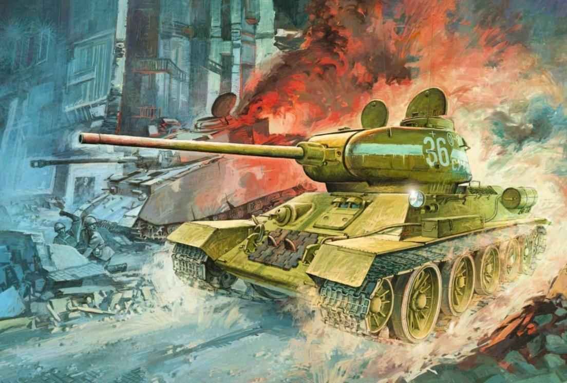 Soviet T-34/85 Model 1944 medium tank with 85 mm gun