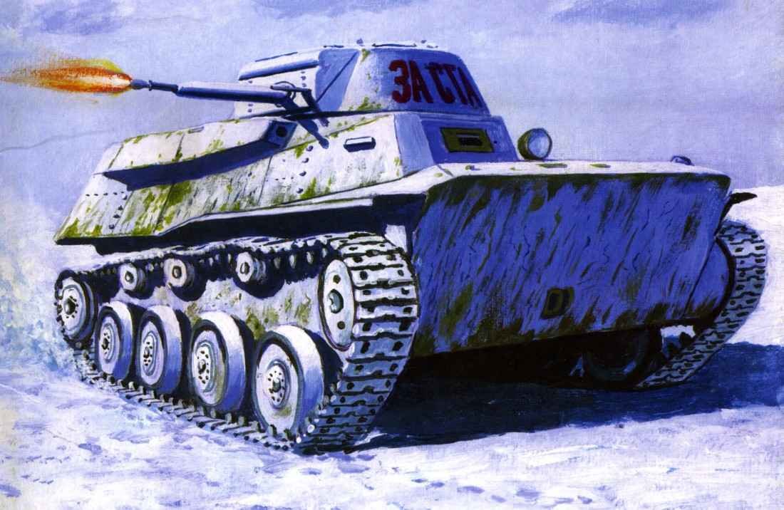 Soviet T-40 light amphibious tank