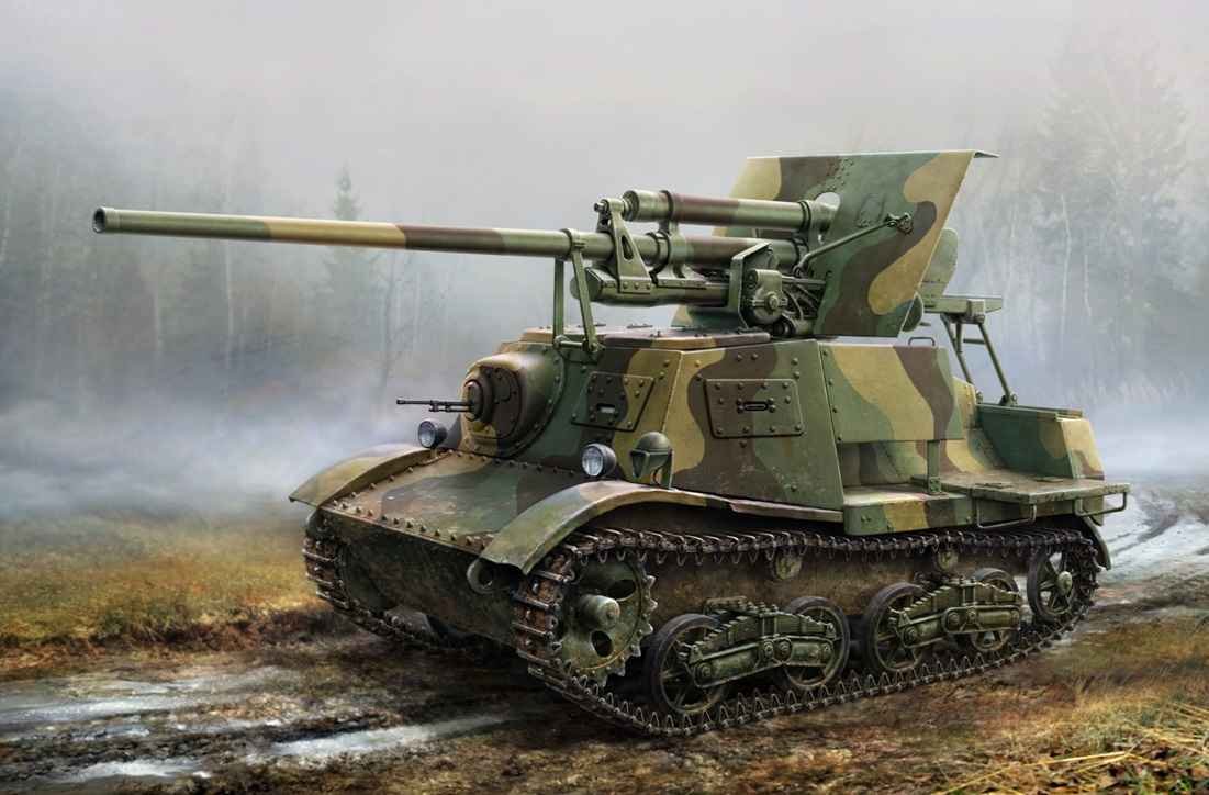 Soviet ZiS-30 self-propelled anti-tank gun with 57 mm ZiS-2 cannon