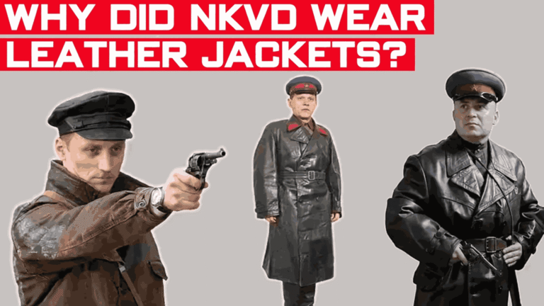 Cheka and NKVD officers wearing leather jackets