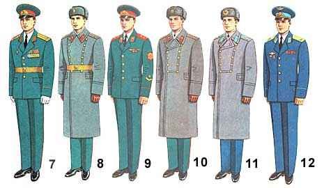 Soviet M88 parade and off-duty uniforms for officers
