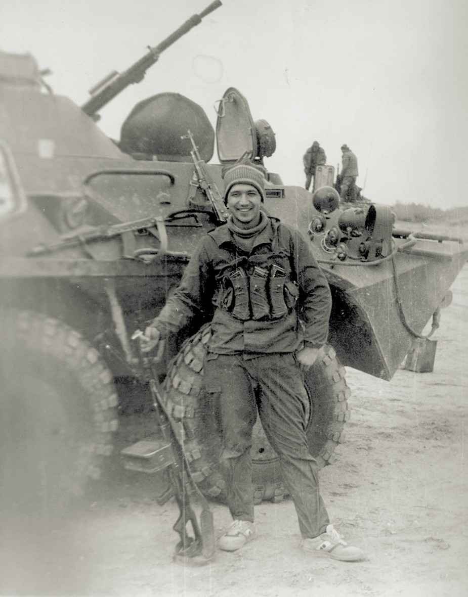 Soviet soldier in Afghanistan wearing light mountain footwear