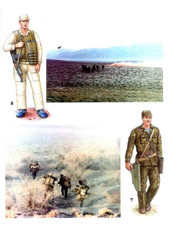 Soviet Spetsnaz Peschanka uniform and sports shoes in Afghanistan
