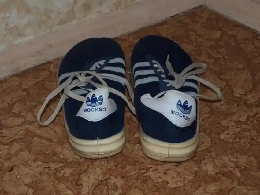 Soviet Spetsnaz soldier wearing Adidas Moscow sneakers in Afghanistan